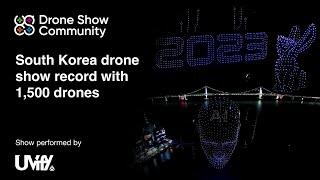 South Korea drone show record with 1500 drones