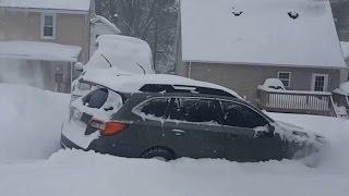 2015 SUBARU OUTBACK VS SNOWPOCALYPSE JONAS 2016