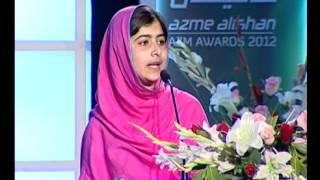 Malala Yousuf Zais speech at the Azm Awards 2012