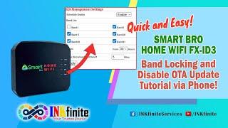 Smart Bro Home WiFi FX-ID3 Band Locking and Disable OTA Update Tutorial via Phone 2024  INKfinite