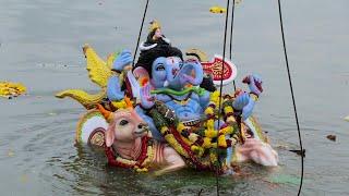 Ganesh Nimajjanam 2023  8th day Ganpati Visarjan in Tank Bund  ganesh immersion 2023 Hussain Sagar