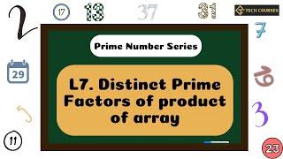 Distinct Prime Factors of Product of Array