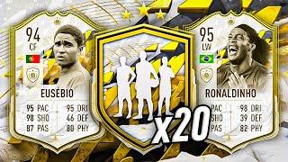 20x 93+ ICON MOMENTS PLAYER PICKS  FIFA 22 Ultimate Team