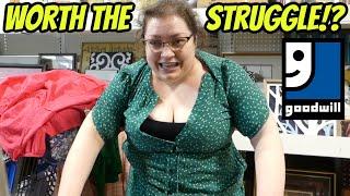 BEST THRIFT HAUL EVER  Thrift With Me In A Rich City VLOG + Try On Haul PLUS SIZE