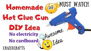 Homemade Hot glue gun idea trick without any construction or electricity  How to make hot glue gun