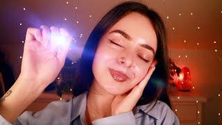 ASMR with your eyes CLOSED  Broken Telephone Light Triggers Trivia  ASMR follow my instructions