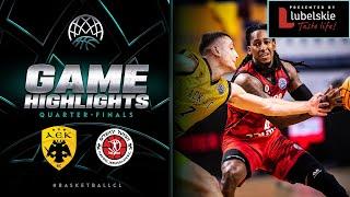 AEK v Hapoel Jerusalem  Quarter Finals Game 2  Highlights - Basketball Champions League 202223