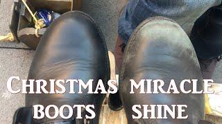 Christmas shine on boots from trash to elegant