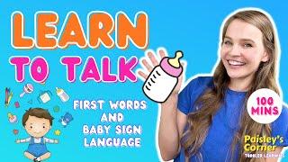 Learn to Talk - Baby Learning 3  First Words  Learning Videos for Toddlers  Baby Sign Language