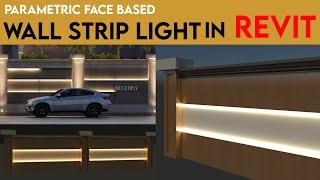 Strip light in revit Revit strip light family revit strip lighting Revit lighting tutorial