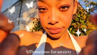ASMR  Affirmations For Anxiety 🫶 + Hand Movements ️