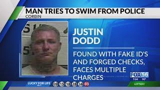 Lexington man allegedly tried to swim over a 12 mile to try and escape police