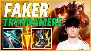 FAKER TRYNDAMERE MID LIVE STREAMINGSEASON 12 LEAGUE OF LEGENDS