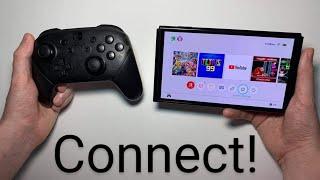 Nintendo Switch  Switch OLED How to Connect Wireless Controllers Joy-Con or Pro