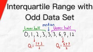 Find the Interquartile Range with Odd Data Set  Statistics