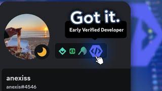 How I got the Early Verified Developer Badge? in 3 minutes