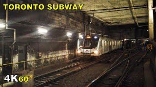 Toronto Subway Station Tour & Ride - St Clair West to Eglinton West 4K