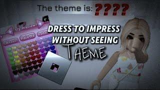 Dress to impress gameplay without knowing what the theme is Per comment request ROBLOX GAMEPLAY