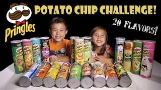 PRINGLES CHALLENGE 20 Flavors Extreme Potato Chip Tasting Contest