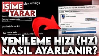 MONİTÖRÜN EKRAN YENİLEME HIZI NASIL AYARLANIR? MONİTÖR HZ AYARINI AYARLAMA 144Hz  İŞİME YARAR