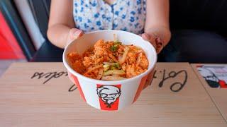 Eating KFC in Thailand