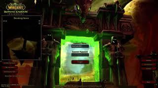 World of Warcraft Burning Crusade Classic Login Screen TBC Login Music