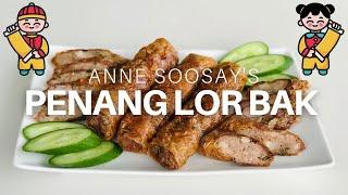 How to make Penang Lor Bak - Delicious Five-Spice Pork Rolls wrapped in a crispy bean curd skin