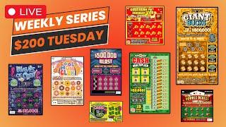 WEEKLY SERIES $200 TUESDAYSCRATCHING LOTTERY TICKETS FROM MULTIPLE STATES DURING MY LIVESTREAM