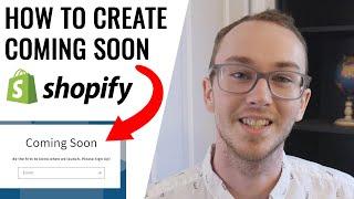 How To Create a Coming Soon Page & Edit Your Password Page on Shopify