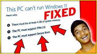 This PC Cant Run Windows 11  Windows 11 Installation Error Fixed 2021