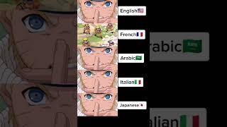 MULTICLONAGE  #naruto #narutoshippuden #japanese #english #french #italian #arabic