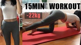 다이어트 운동ENG-22kg감량 15분홈트무소음 유산소홈트레이닝 다이어트홈트여자초보15MIN full body workout hometraining