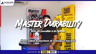 MASTER DURABILITY 20W-40 09 Liter. OLI MOTOR MATIC BERKUALITAS  COCOK UNTUK PENGGUNA MAX SERIES.