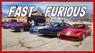 GTA 5 Roleplay - Fast & Furious Movie Car Drag Race  RedlineRP #794