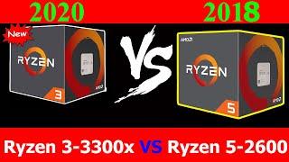 Ryzen 3-3300x  VS  Ryzen 5-2600    16 Gaming Benchmarks