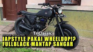 JAPSTYLE BOBBER FULL BLACK KEREN  Honda Megapro  Vlog Tri Classic 66