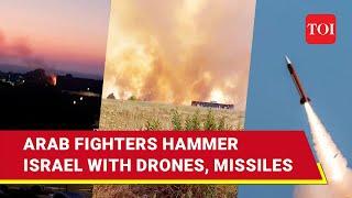 Arab Fighters From Two Countries Attack Israel With Ballistic Missile Armed Drones  Watch