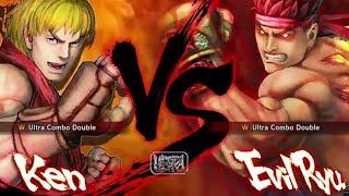 Ken vs Evil Ryu HARDEST AI ULTRA STREET FIGHTER IV