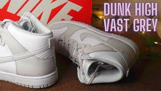 EDIT Dunk High Vast Grey on Feet