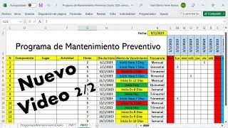 Elaboración de Plantilla para Programas de Mantenimientos Preventivos Diario 2023 - Video 22