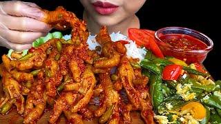 Spicy Boneless Chicken Feet Stir Fried Sugar Snap Peas