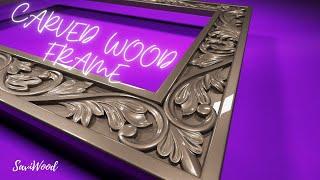 Carved Wood Frame  Резная рамка 3DModel