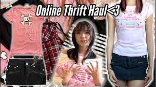 Online Thrift Try On Haul  buyee unboxing jfashionY2Kvintage