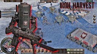 Iron Harvest  Brutal 2 vs 2 Battle Gameplay  Polania vs Saxony