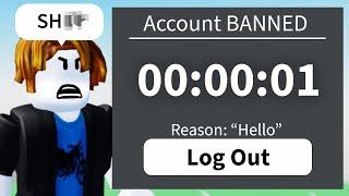 I tried getting BANNED on Roblox in 1 HOUR