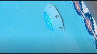 Upgrading pool lighting with a surface mount LED light