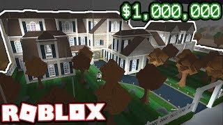 A $1000000 MODERN MANSION  Subscriber Tours Roblox Bloxburg