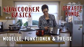 Slowcooker Basics Crockpot-Gerätekunde Modelle & Funktionen