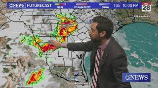Storm chance Tuesday night high heat & humidity persist