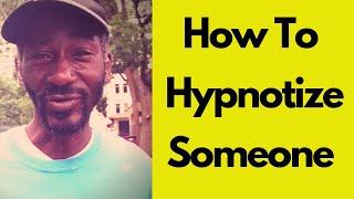 How to hypnotize someone with street hypnotist richard barker